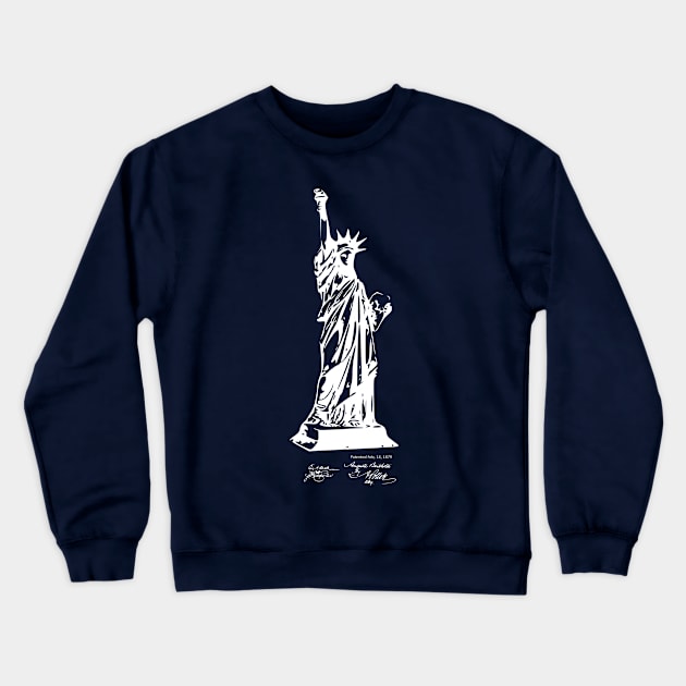 NYC Statue of Liberty Patent Crewneck Sweatshirt by MadebyDesign